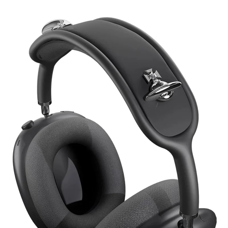 Self-made silver Saturn is suitable for AirPodsMax headphone head beam protective cover decoration, removable