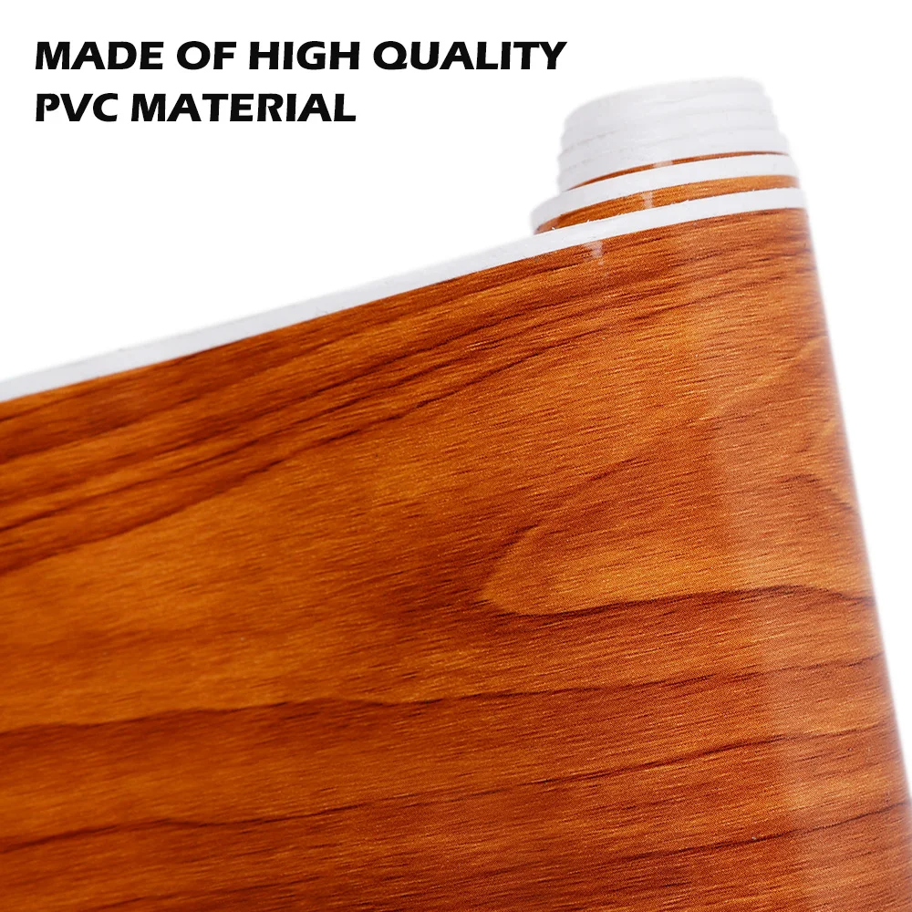 10*100cm Wood Grain Stickers Auto Body Styling Decor Textured DIY Film Car Interior Accessory Decoration Stickers Decal Wrap PVC