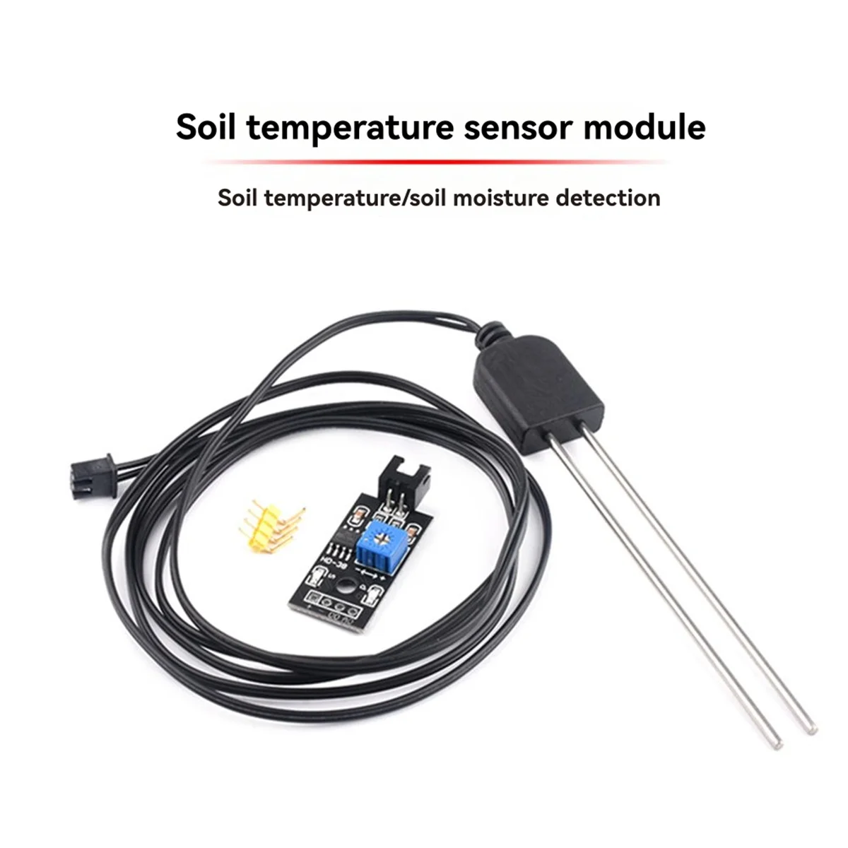 ABNJ 1. Probe Soil Moisture Sensor and Soil Detector Module Test Soil Humidity Test Resistance Probe for