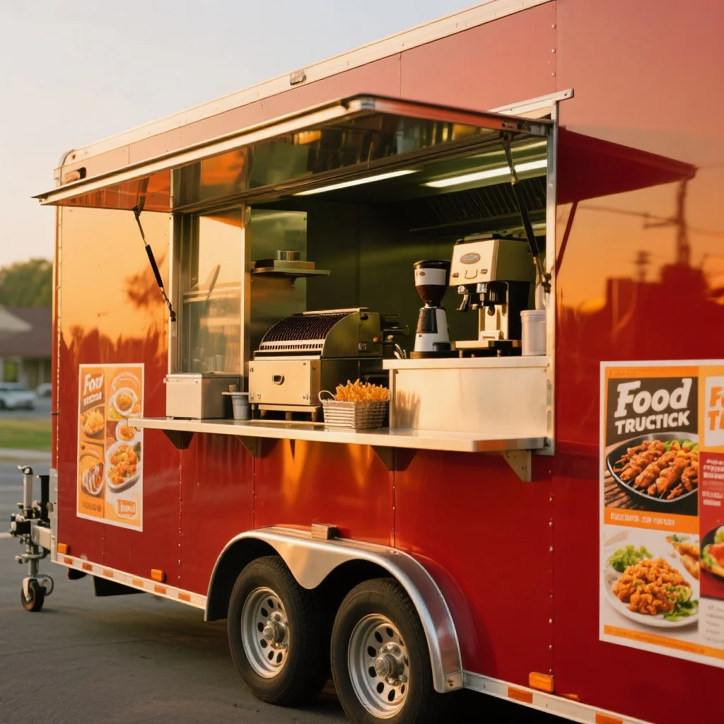 

Customized Food Trailer Street Mobile Coffee Kiosk With Kitchen Equipments Carts Mobile Food Trucks