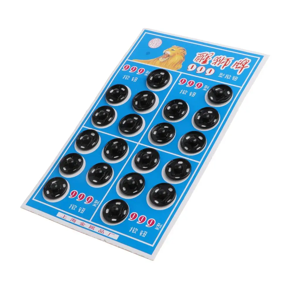 Metal Buttons Set for Sewing Projects, 100 Pieces, DIY Accessories