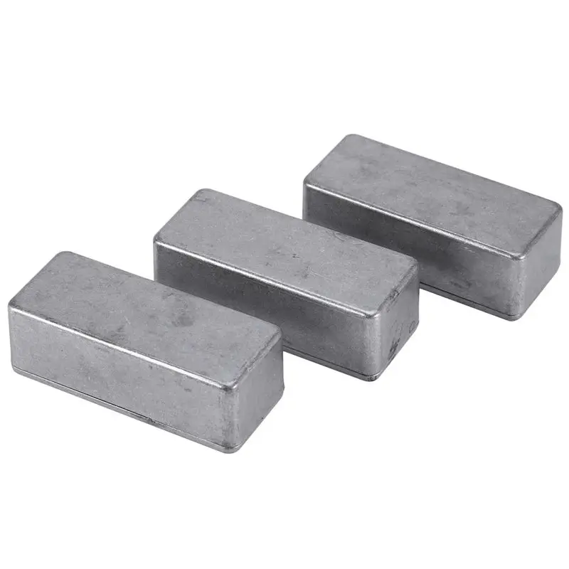ABLB-15 Pcs Guitar Effects Pedal Aluminum Stomp Box Enclosure For DIY Guitar Pedal Kit 1590A