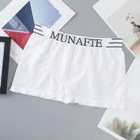 5Pcs Quick Drying Boxer Underwear Letter Breathable Elastic Boxer Briefs Seamless Mid-Waist Men Thin Underwear Sports