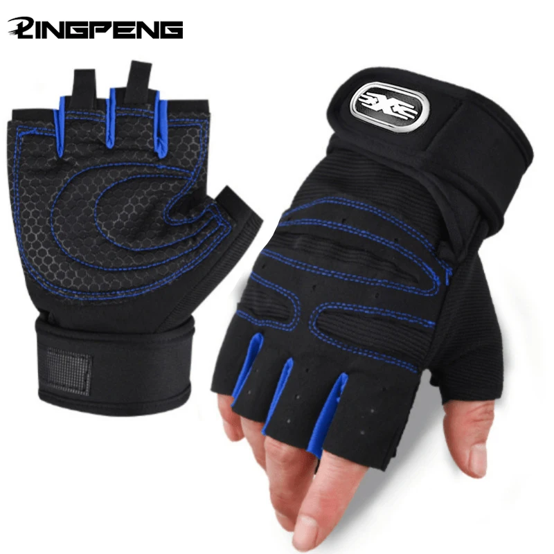1 Pair Workout Gloves, Antislip Weight Lifting Gloves, Superior Grip & Palm Protection for Weightlifting, Fitness, Gym, Cycling