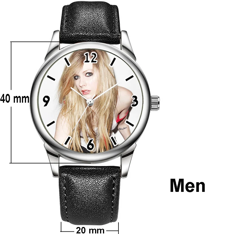 ساعة صور شخصية للرجال ساعات بشعار مخصص طباعة صورة على قرص الساعة مصنوع حسب الطلب ساعة يد كوارتز دروبشيبينغ