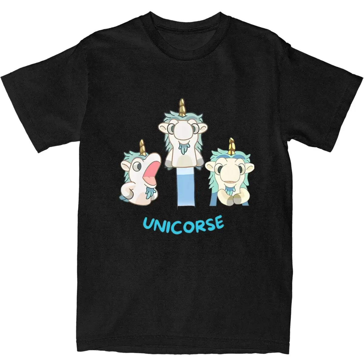 Cartoon T Shirt Summer Unicorse Blueys Y2K Basic T Shirts Cotton Fashion Tshirt For Couple Short Sleeves Custom DIY Tops