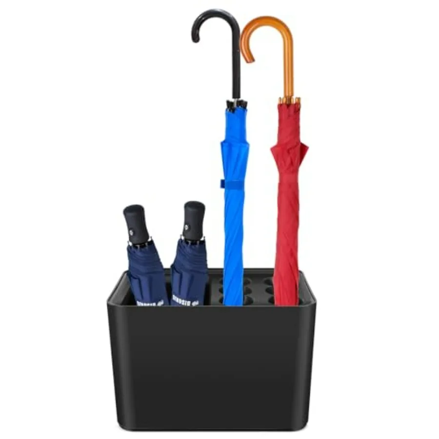 

Прямоугольная пластиковая подставка для зонта Spaceaving со съемным поддоном для капель, предназначенная для хранения до 10 зонтов идеально подходит для дома offi