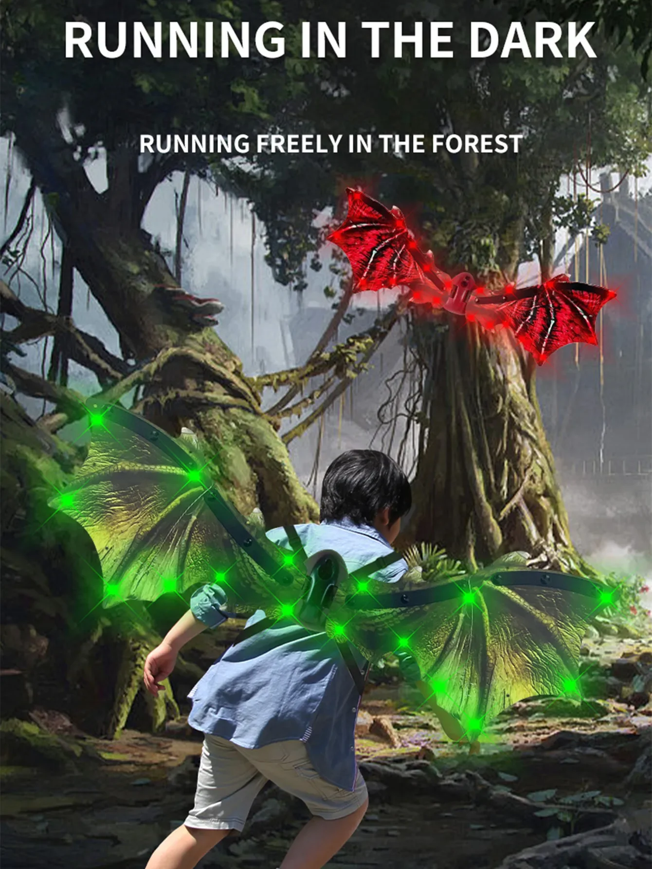 ألعاب أجنحة التنين الكهربائية للأولاد أزياء الديناصورات ألعاب أجنحة التنين الكهربائية للأولاد أجنحة الديناصور للأطفال مع الهالوين #3