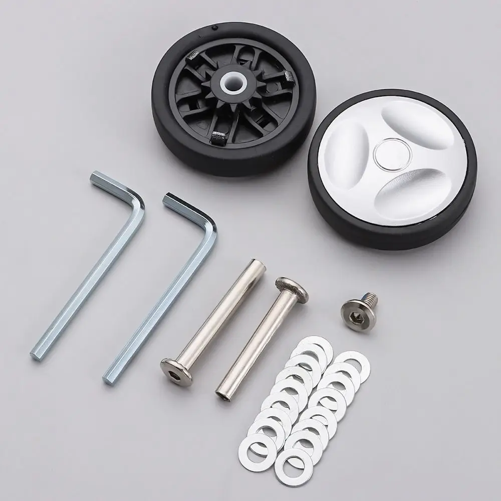 Portable Suitcase Parts Axles Suitcase Wheels Replacement with Screw Replace Wheels Caster Wheel Repair Kit Luggage Accessories