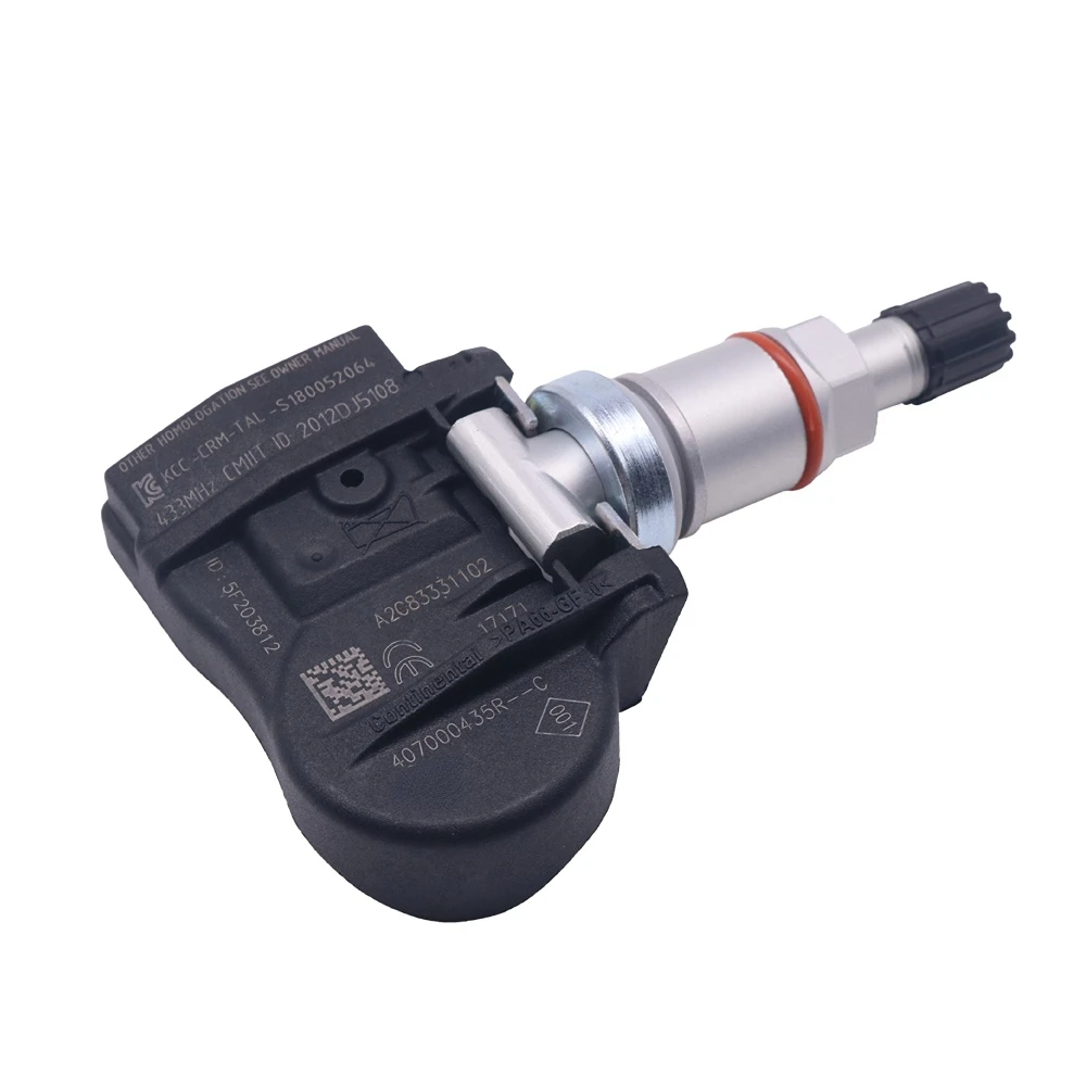 TIRE PRESSURE SENSOR FOR 2012-2019 RENAULT ZOE 433MHz TPMS TIRE PRESSURE MONITORING SYSTEM 407000435R 407003743R