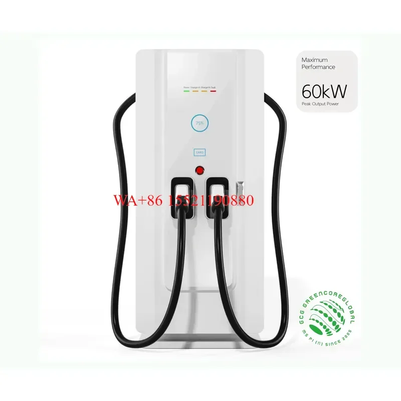 WMWMNU for A GCG-60kW-G2 GB/T DC EV Charger Dual Connectors Ground-Mounted with OCPP CE Certified for Electric Vehicle