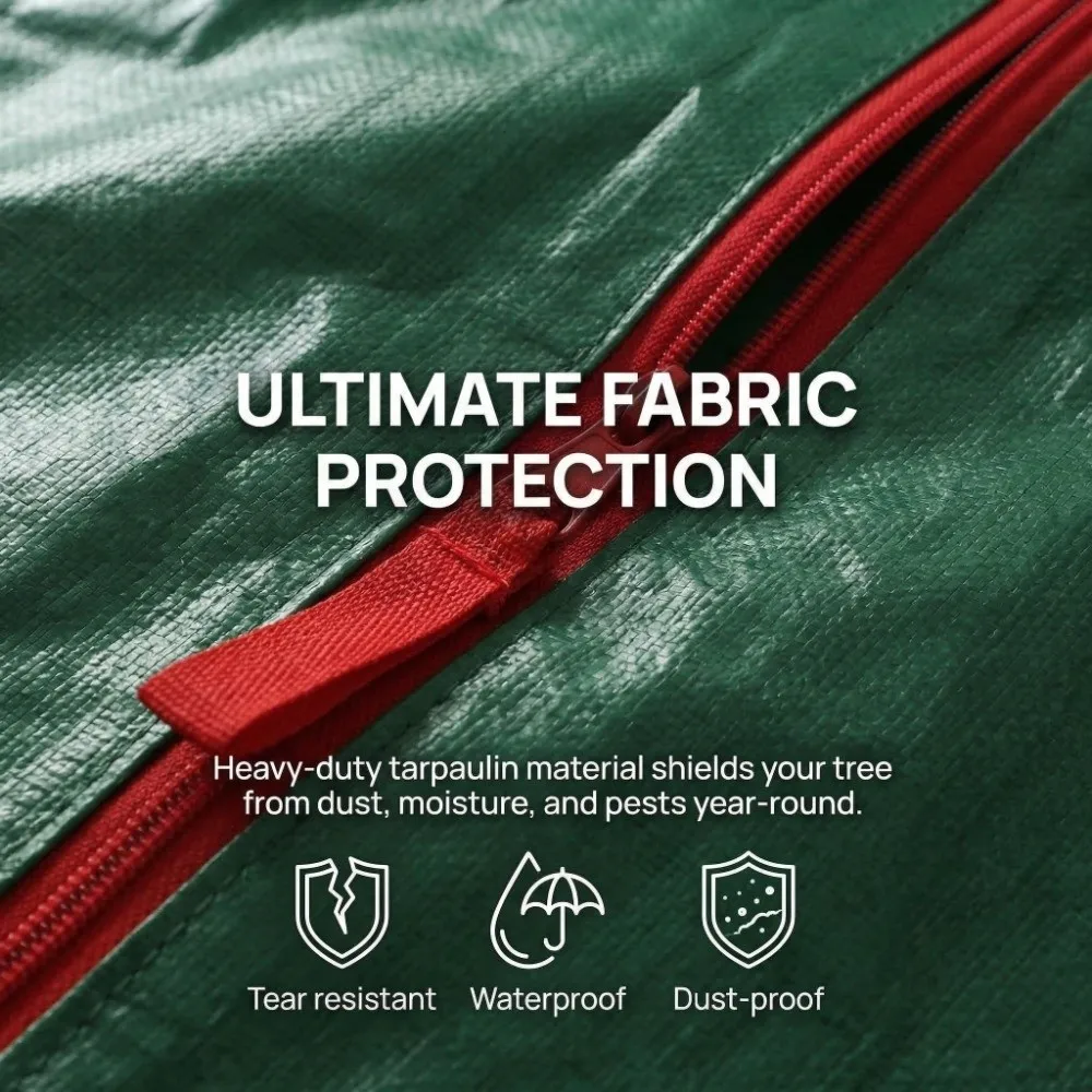 

Space Saving Waterproof Christmas Tree Bag 165.1*38.1*76.2CM Large Size Storage Bag Durable Decoration Bag Seasonal Use