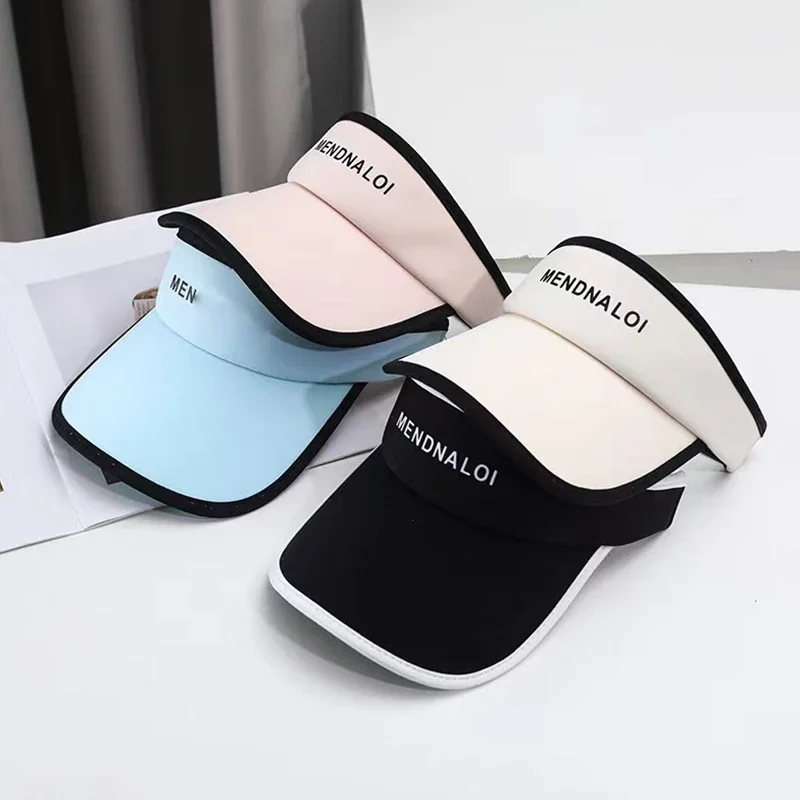 Women Long Brim Sunscreen Cap Anti UV Summer Sports Bonnet Female Duckbill Hat Empty Top Visor for Outdoor Run