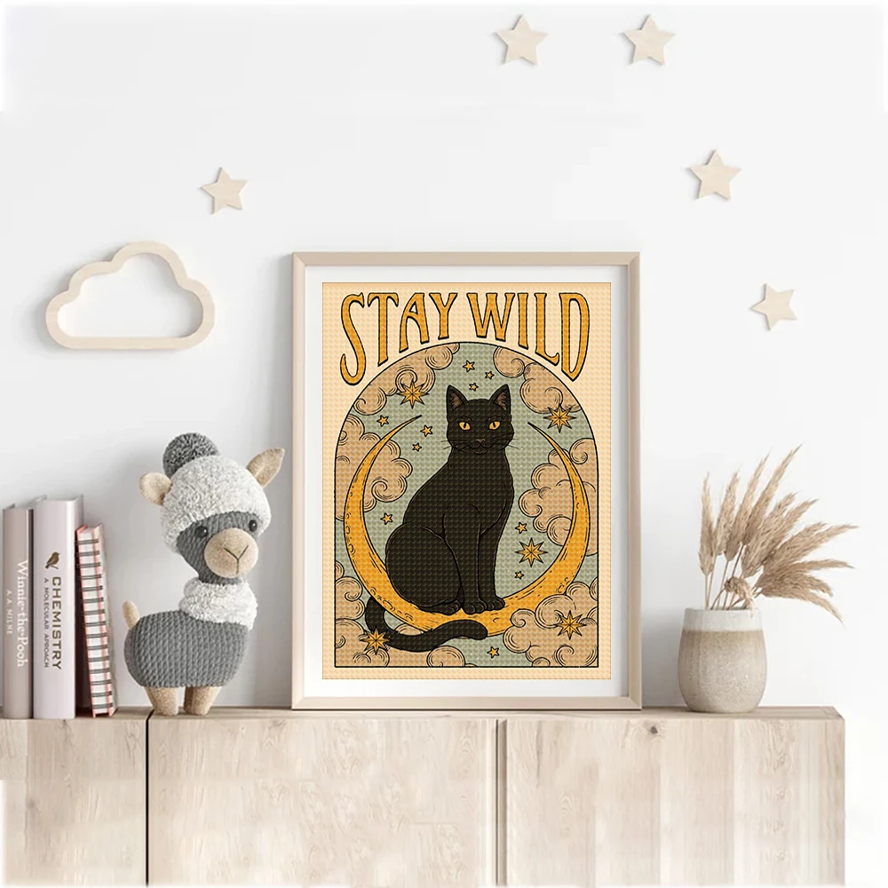 1PC Tier Tarot Karten 5D DIY Diamant Malerei Kit-Niedlicher Waschbär & Katze voller Strass Mosaik Stickerei Kreuzstich HD Muster