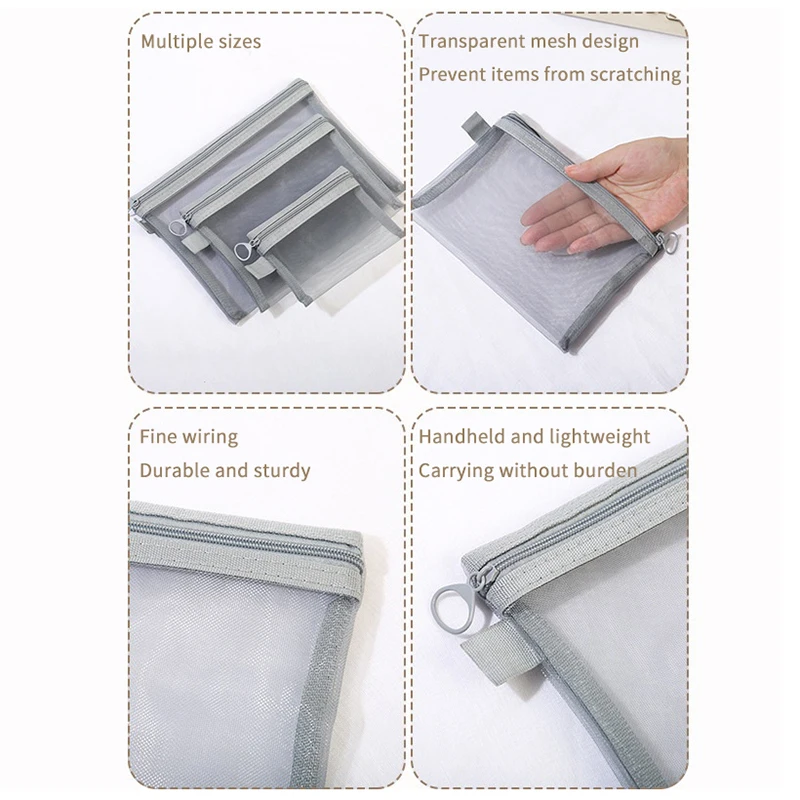 2Pcs Mini Mesh Festplatte Kartenleser Taschen Tragbare Kopfhörer Datenkabel Ladegeräte Lagerung Tasche U Disk Mäppchen Reise veranstalter