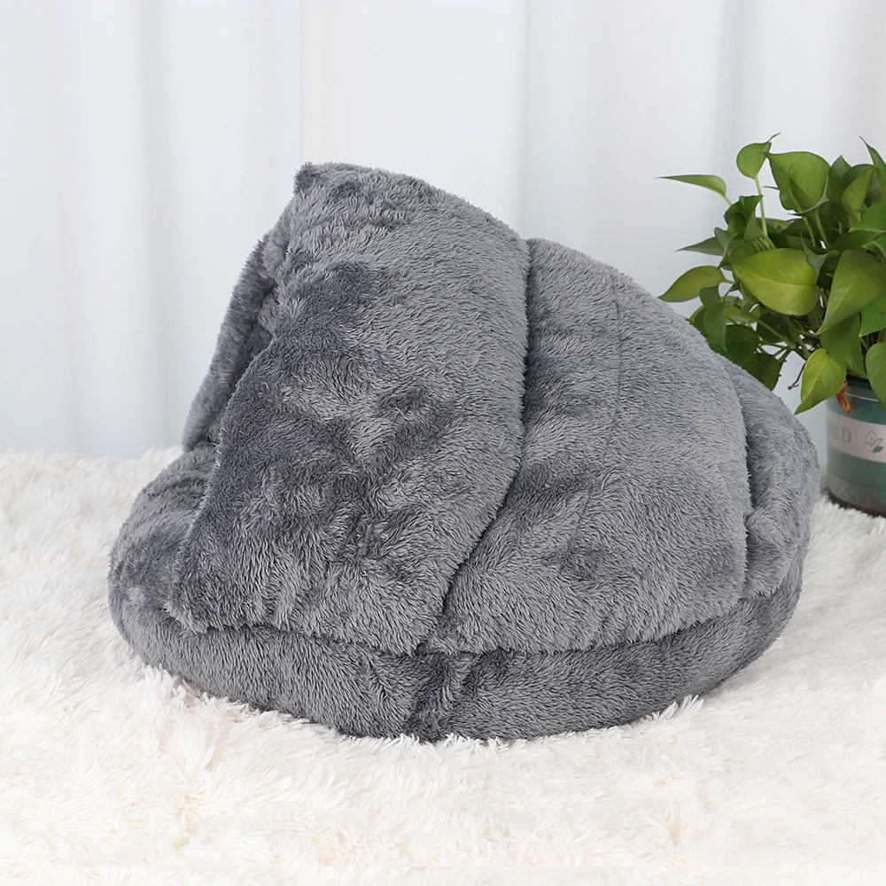 Soft Cat Bed Cat winter house Warm Plush Pet Puupy Kitten Nest Kennel Deep Sleep Cats Cave House For Cats Small Dogs Products