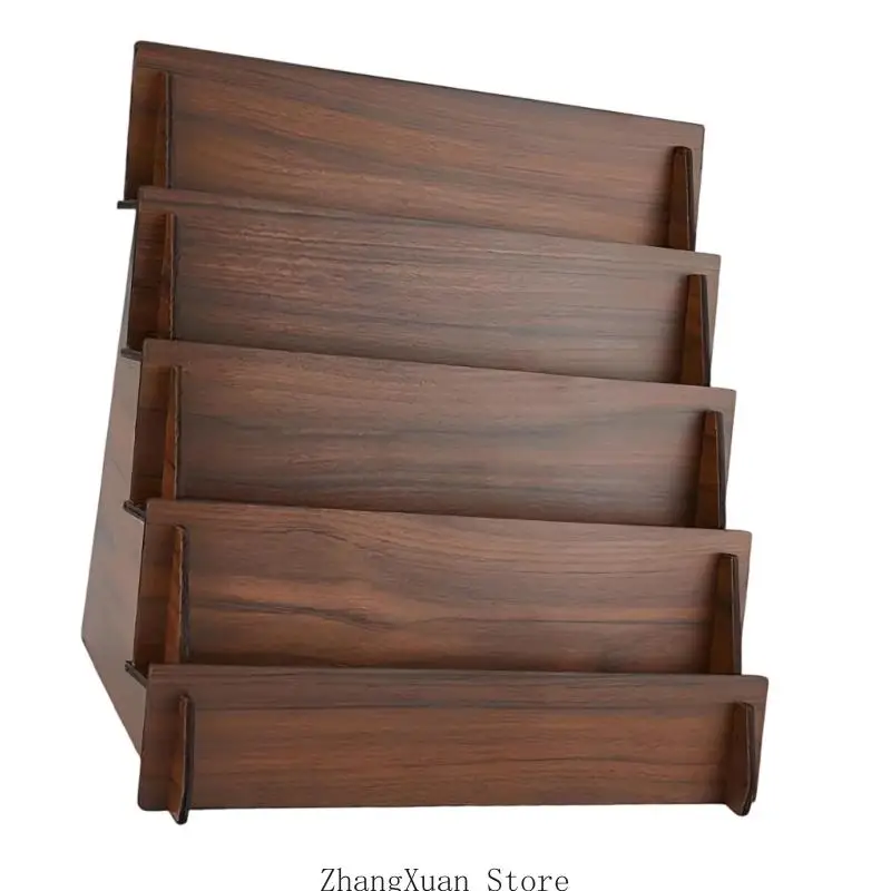 Handgefertigter Treppenhalter aus Holz zum Sammeln von Karten und kleinen Gegenständen 3XUF – Detail 9