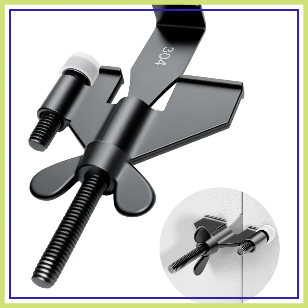 

Upgraded Portable Door Lock for Travel, Home, Hotel & Apartment Security - Black