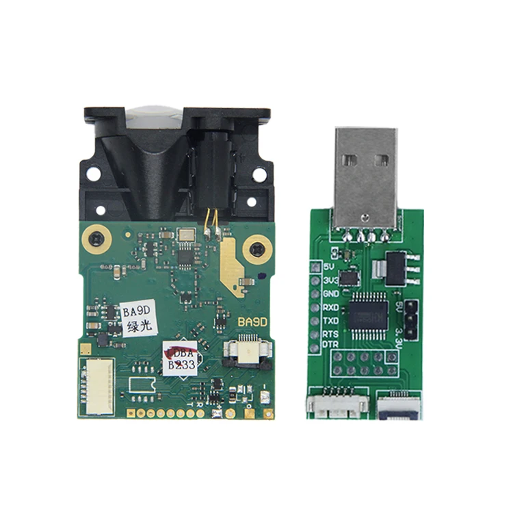60m Green Laser Sensor For Measurement High Accuracy UART USB Communication Industrial Laser Ranging Module