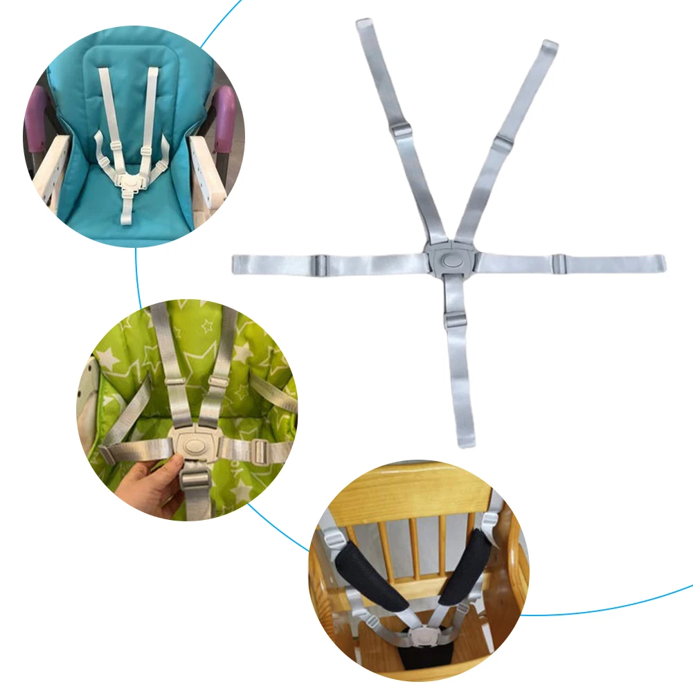 

Детский обеденный стул, ремень безопасности, 5-точечный ремень безопасности для детского сиденья, регулируемый детский ремень безопасности для детских сидений, стульчики для кормления