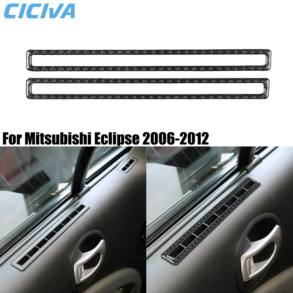 

For Mitsubishi Eclipse 2006-2012 Carbon Fiber Window Defogger Vent Decorative Car Accessories Interior Cover Sticker Auto Trim