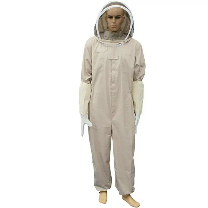 

Beekeeping Suit Beekeeping Full Body Suit With Detachable Hood Soft Cotton Clothing Beekeeping Supplies For Rainforest Garden