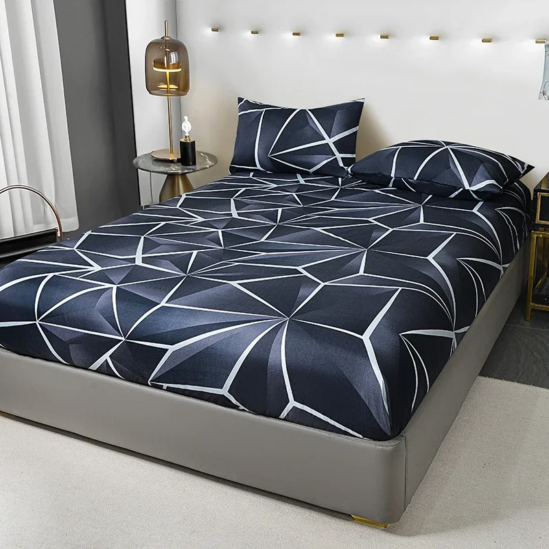 Wild Leopard Print Microfiber Bed Fitted Sheet - Comfort, Hypoallergenic, Twin/Full/Queen/King Size, Add a Bold Statement