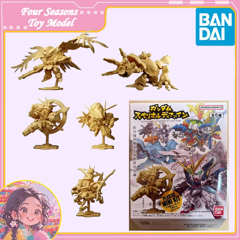 Schnelle Lieferung Bandai Anime KUNSTSTOFF MINI KIT Shokugan Superior 01 Wing Gundam Null Gott Gundam Original Modell Spielzeug Action Figur
