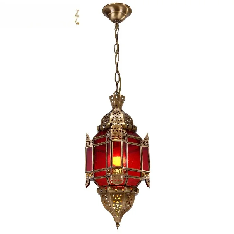 Arabian handmade, solder chandelier restaurant aisle, diffuse coffee Morocco, creative solder hanging lamp