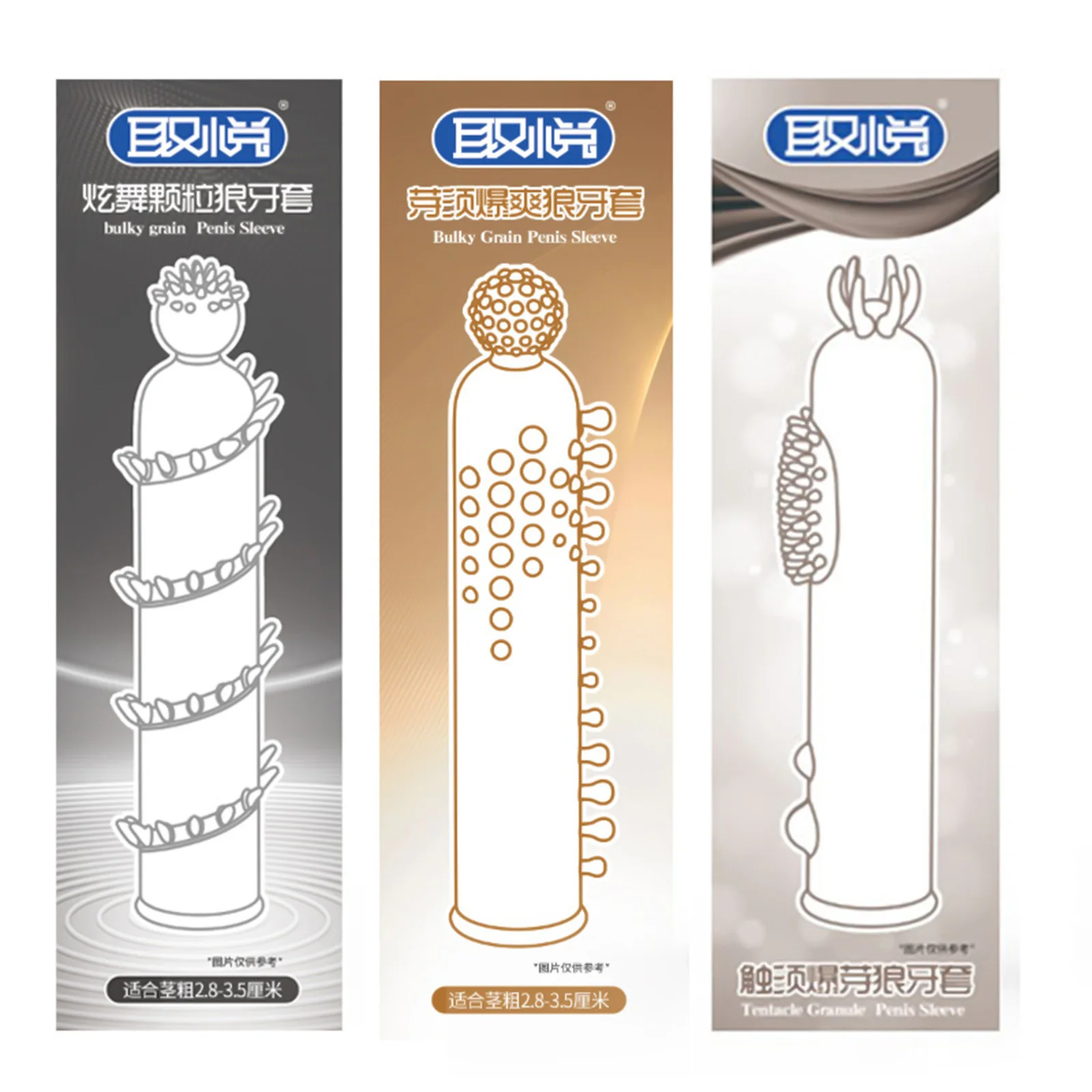 Enlargement Textured Penis Sleeve With Top Beads Male Sex Toys Stimulating G-spot Spike Cock Cover Enhanced Experience Sex Goods