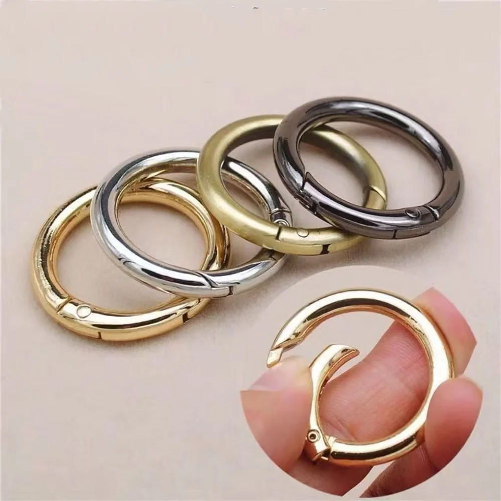 10 Stuks/20 Stuks Veel Metalen Veer Deur O-Ring Tas Gesp Metalen Gesp Veer Sleutelhanger Diy Tas Bagage Sieraden Accessoires