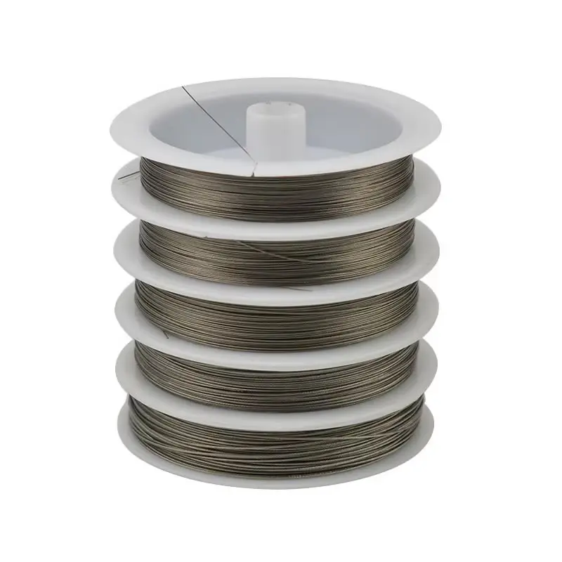 1Roll 0.3 0.38 0.45 0.5 0.6 0.7 0.8 Mm High Quality Steel Wire for Charm Jewelry Making Finding Accessories Supplier Wholesale