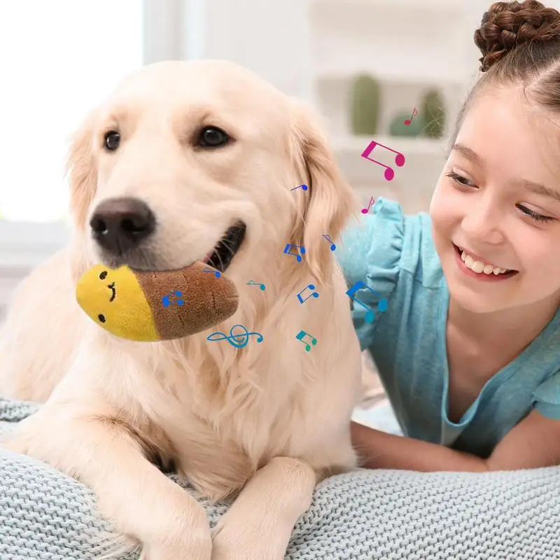 Dog Snuffle Mat Interactive Snuffle Mat Dog Toys with Squeaky Potato Multifunctional Interactive Pet Toys Potato Patch Dog