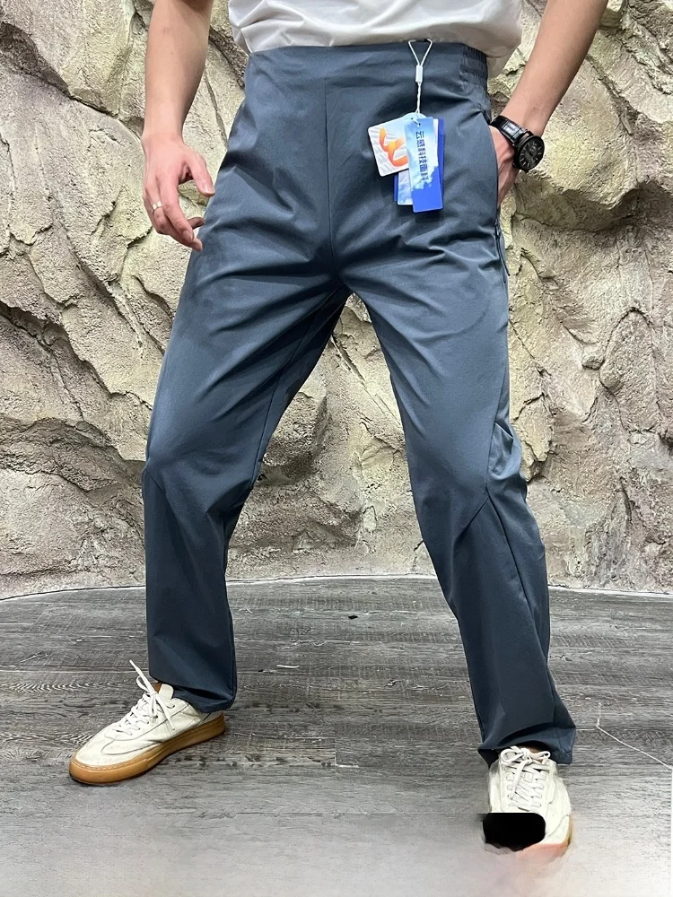 

Traveler Series Men's Summer Outdoor Hiking Casual Pants Qui Dry Tech Fabric Elastic Breathable Lightweight Straight Leg Tr...