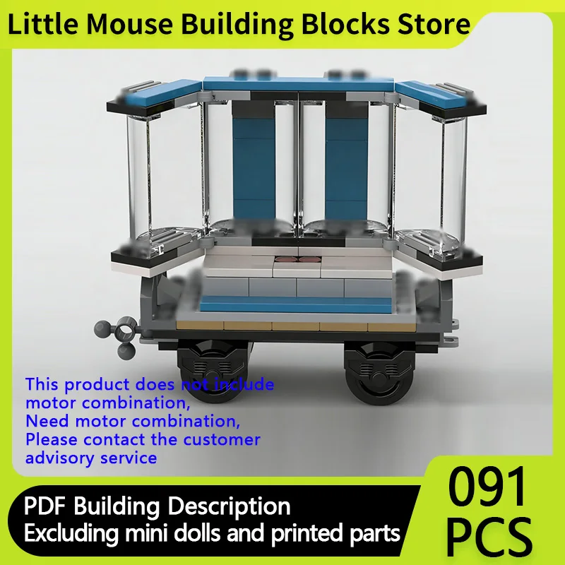 

Модульный конструктор-поезд City Car Model MOC: пассажирский вагон, железнодорожные вагоны, технологичные строительные блоки. Игровой набор для детей, подарок на праздники.