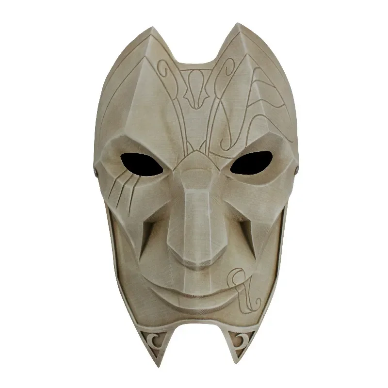 Game LOL Khada Jhin Cosplay Face Mask The Virtuoso Mask Masquerade party mask Halloween Carnival Mask Accessories For Adult Men