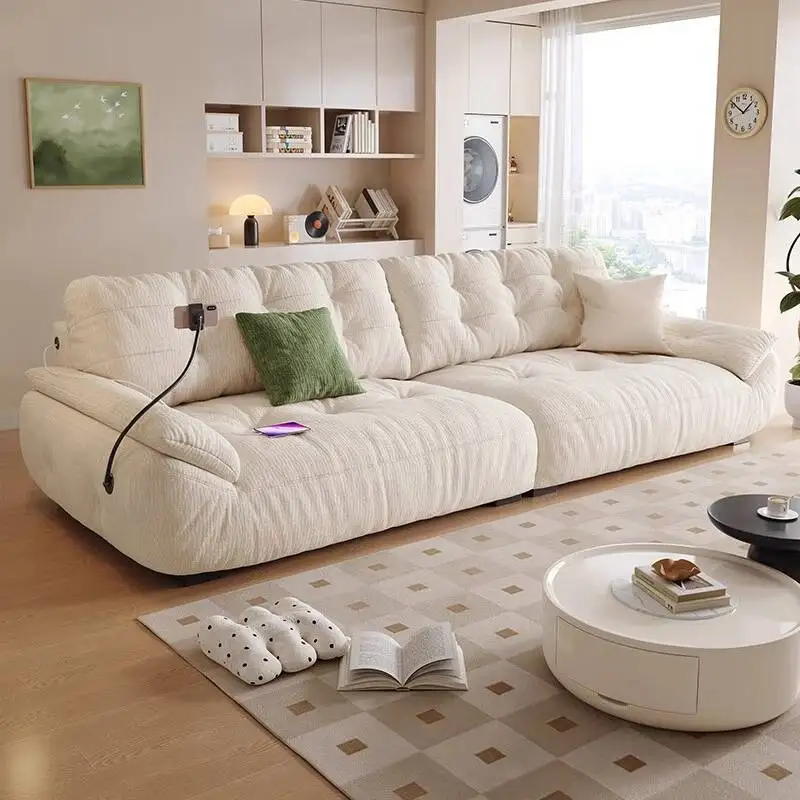 

European Classic Living Room Sofas White Oversized White Soft Luxury Living Room Sofas Puff Lounge Couch Wohnzimmer Furniture