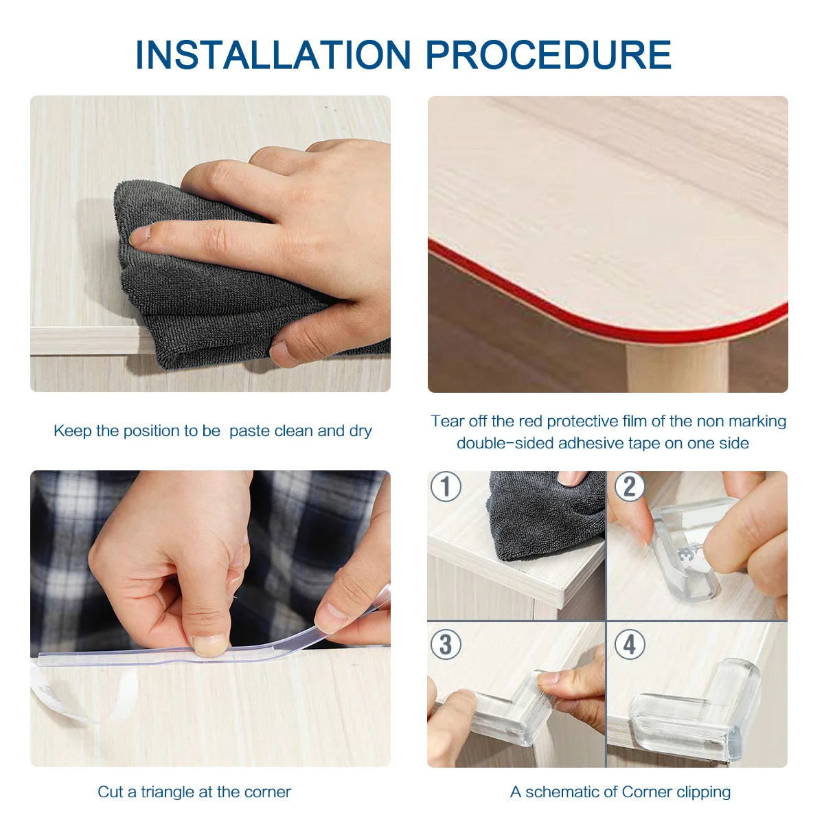 

1 комплект, угловая подушка для стола, прочная угловая защита, защита для детей, защита для настольной мебели, чехол для стола с защитой от царапин