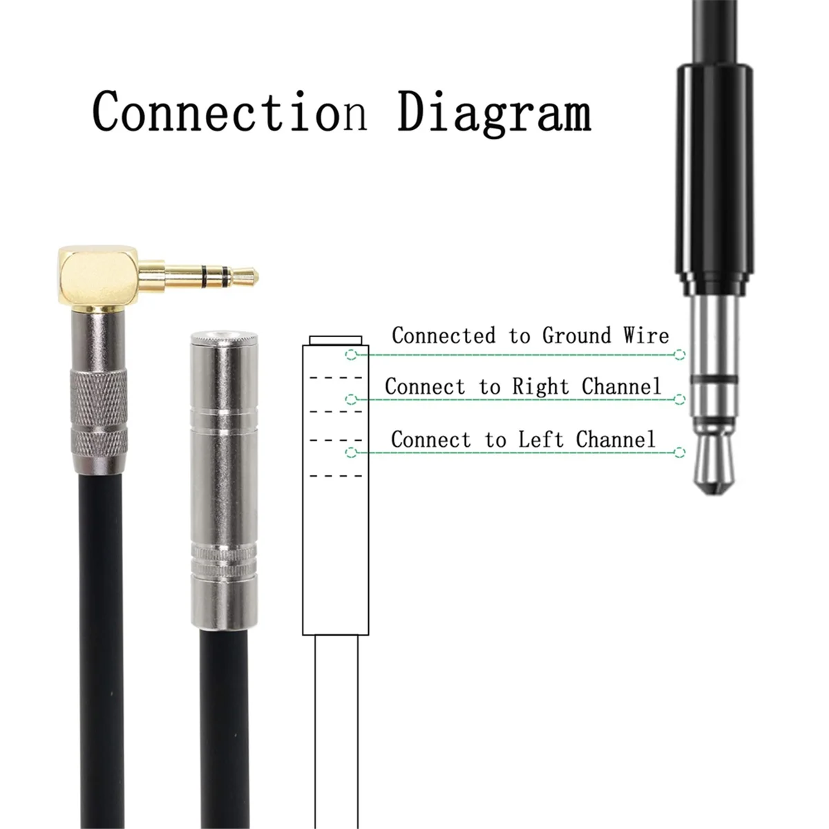

Efficient 4Pcs Right Angle 3.5mm Male to 6.35mm Female Stereo Audio Adapter