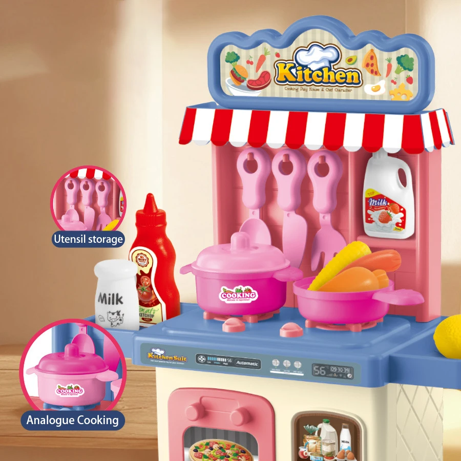 Maison de jeu pour enfants, jouet de Simulation, Table à manger de cuisine, 30 pièces/ensemble, Mini Table de rangement de vaisselle de cuisine, jouet pour garçons et filles