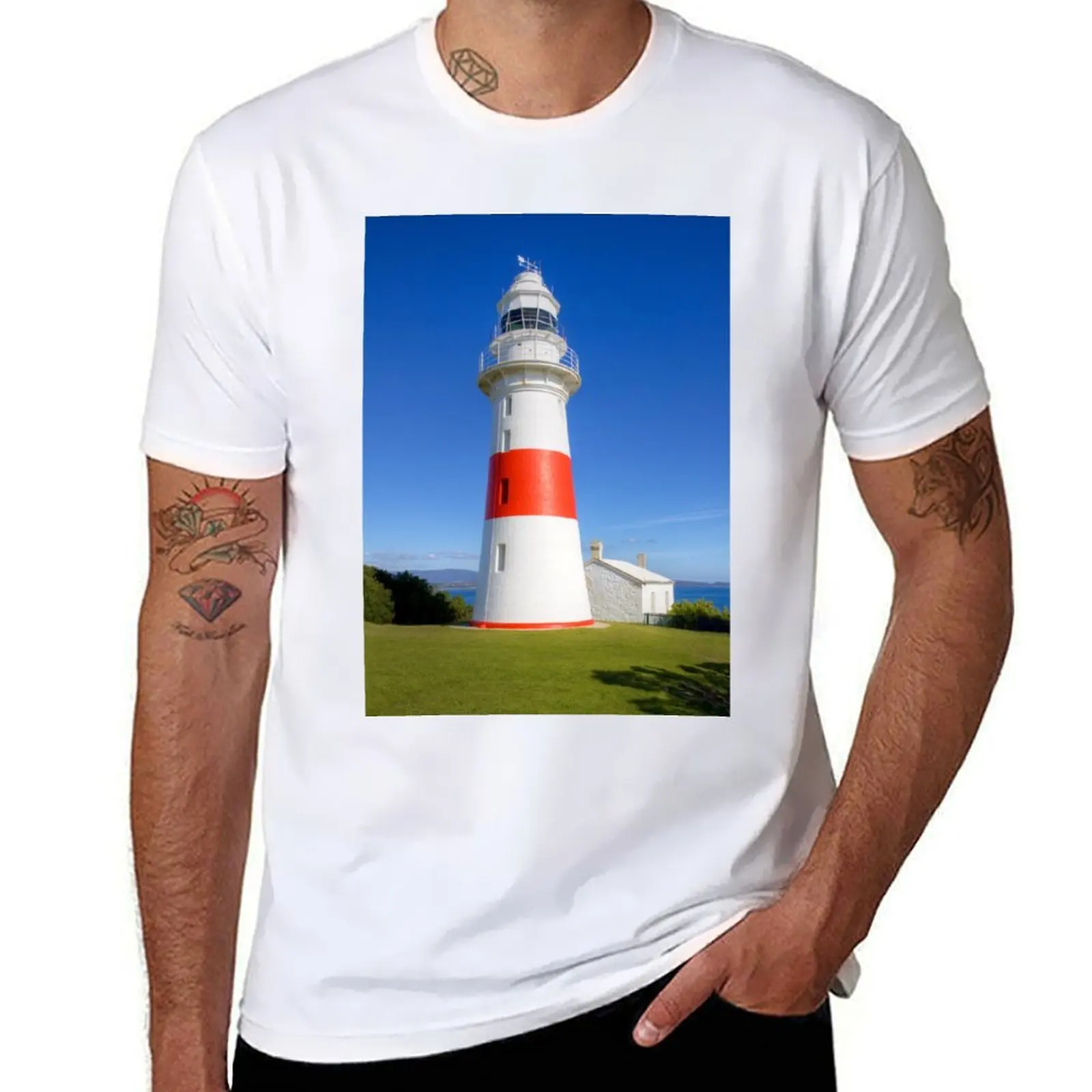 

Low Head Lighthouse, Low Head, Tasmania, Australia T-Shirt man t shirt heavy cotton cotton t shirt pack T-Shirt