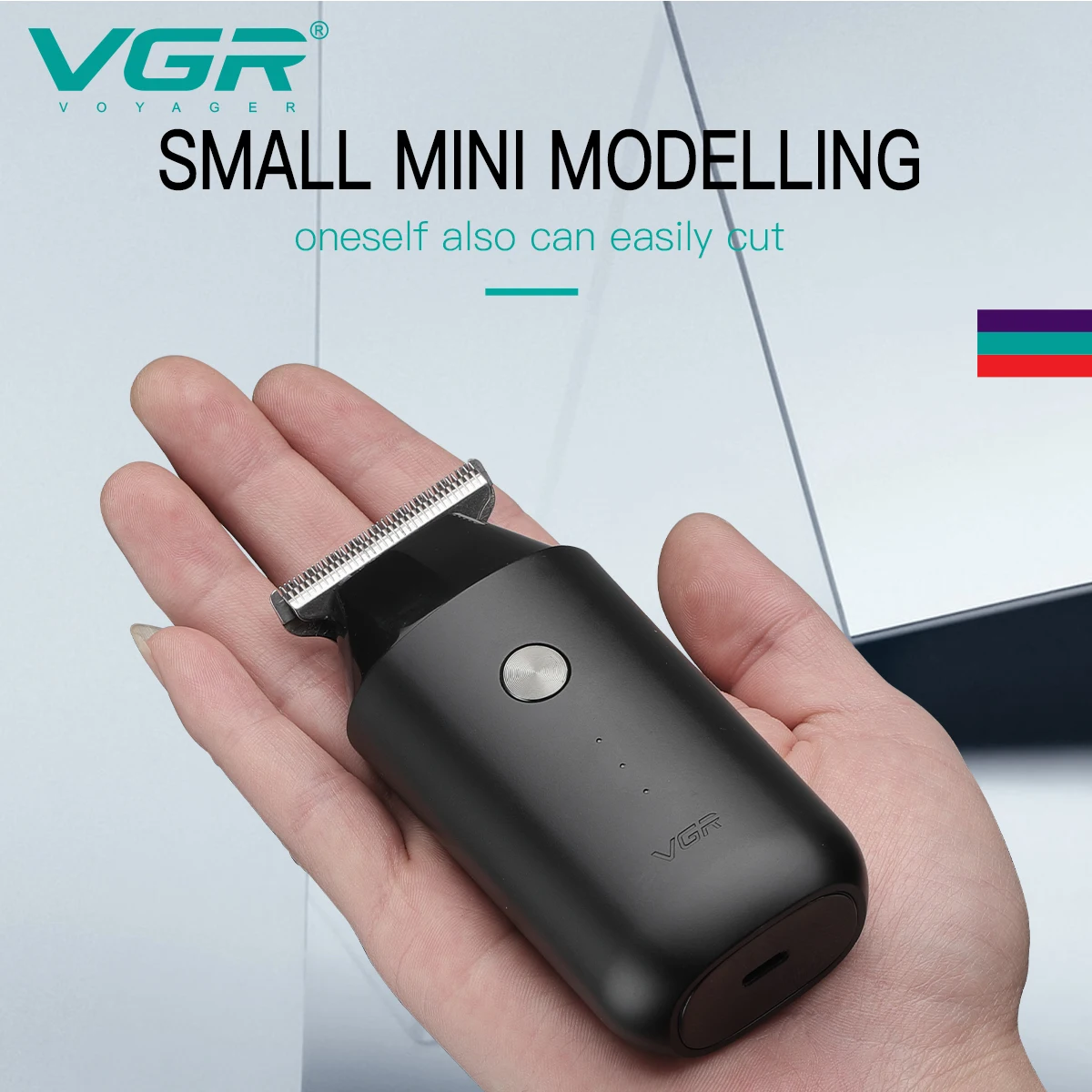 VGR Mini Hair Clipper Professional Zero Cutting Machine Electric Cordless Beard Trimmer Rechargeable Hair Trimmer for Men V-932