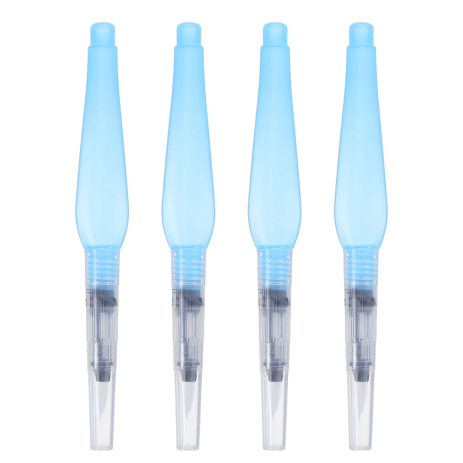 

4Pcs Portable Watercolor Brush Pen Set Refillable Design with Precision Nylon Tip for Seamless Blending Art Students