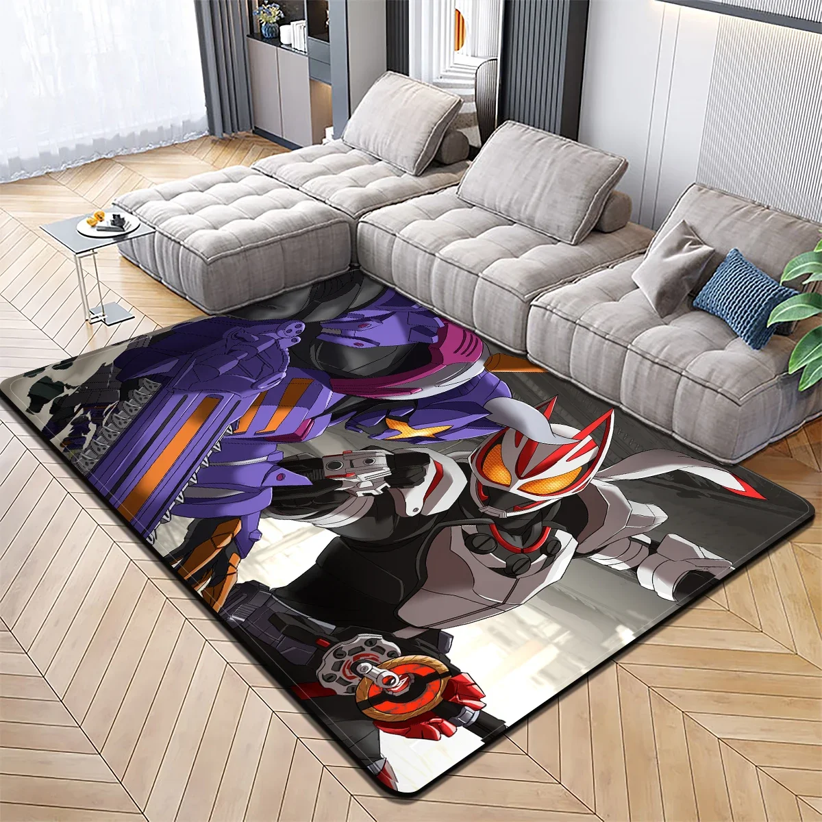 Cartoon Kamen Rider TV Carpet Kitchen MatEntrance Doormat Bedroom Floor Decoration Living Room Carpet Bathroom Anti-slip Rug