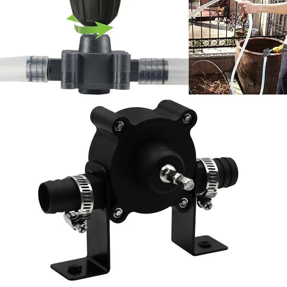 Electric Drill Pump Home Garden Outdoor Tool Mini Hand Self-priming Liquid Transfer Pumps Portable Oil Fluid Water Pump