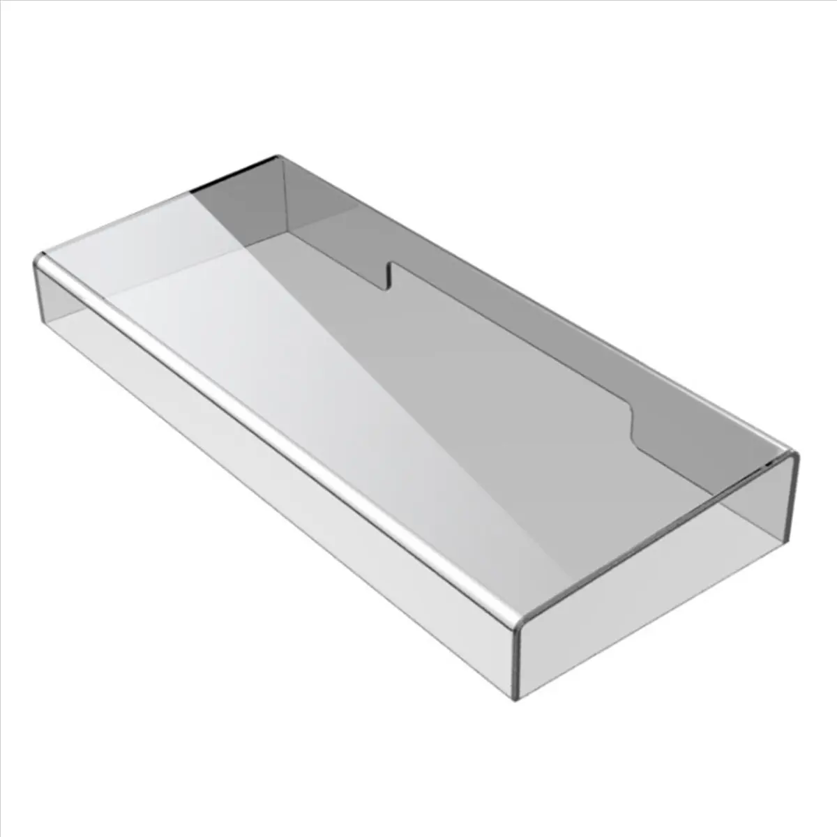 A46U Keyboard Dust Cover Transparent Strong Acrylic Keyboard Cover Easy To Clean Desktop Keyboard 375X150X48 MM