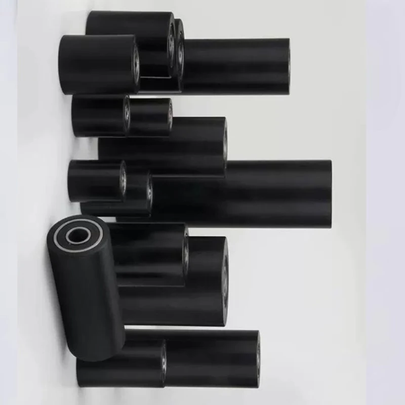 Suitable for POM Double Bearing Polyurethane Rubber SleeveConveyor Belt Coated Bearing Guide Wheel Wear resistant Silent Sanding