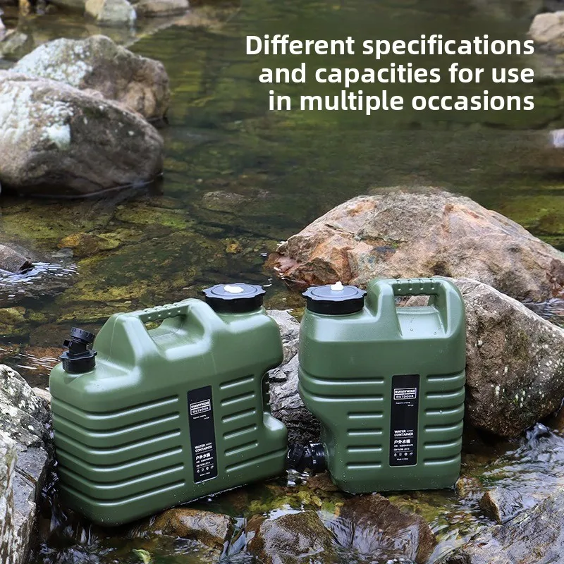 خزان المياه في الهواء الطلق للطعام، يد محمولة للتخييم مع سعة كبيرة وصنبور بسيط ومريح