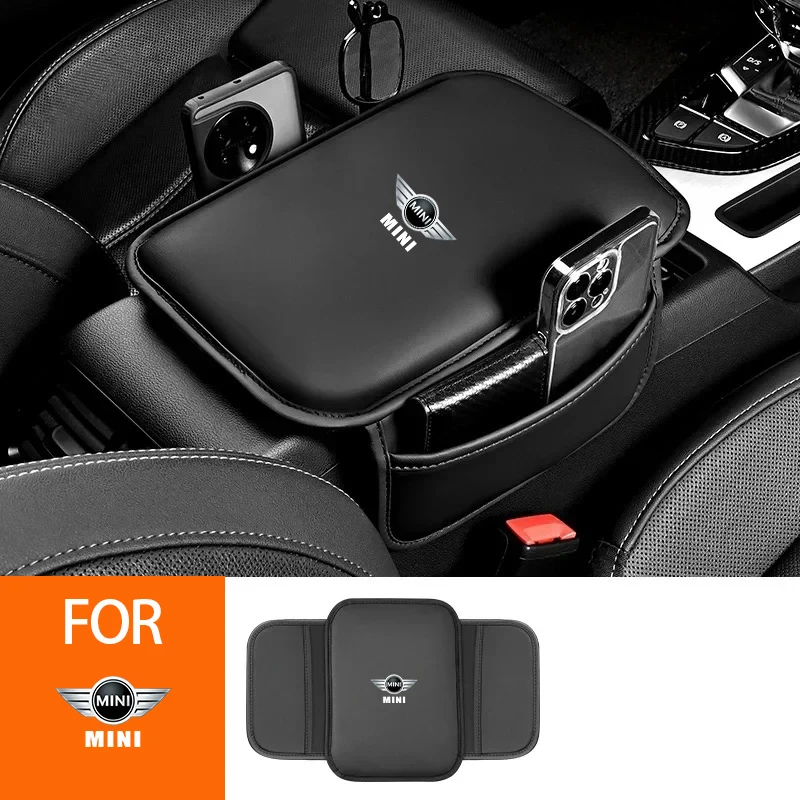 

Car Universal Armrest Cover Leather Car Box Pad For BMW Mini Cooper R56 R50 R53 F56 R60 2011 2012 2013 2018 2019