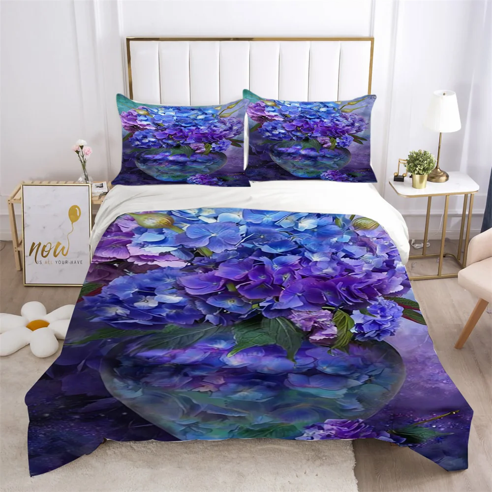 Luxury Comforter Cover Bedroom Duvet Cover 3D Flowers Bedding Set Child Adult Bedspread